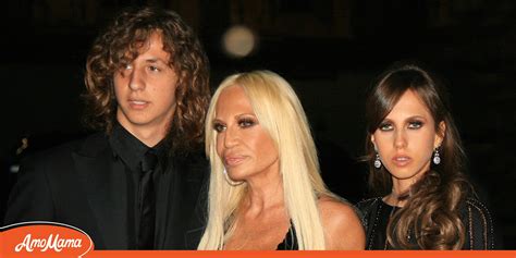 donatella versace da giobane|donatella versace son.